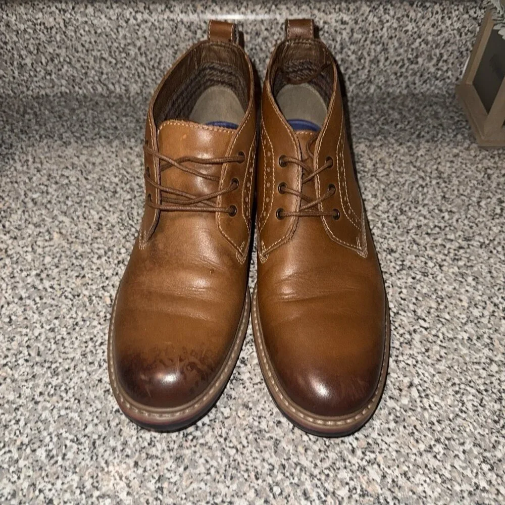 Men's‎ Bostonian Wedding Casual Brown Leather Ankle Boots sz 10.5 US